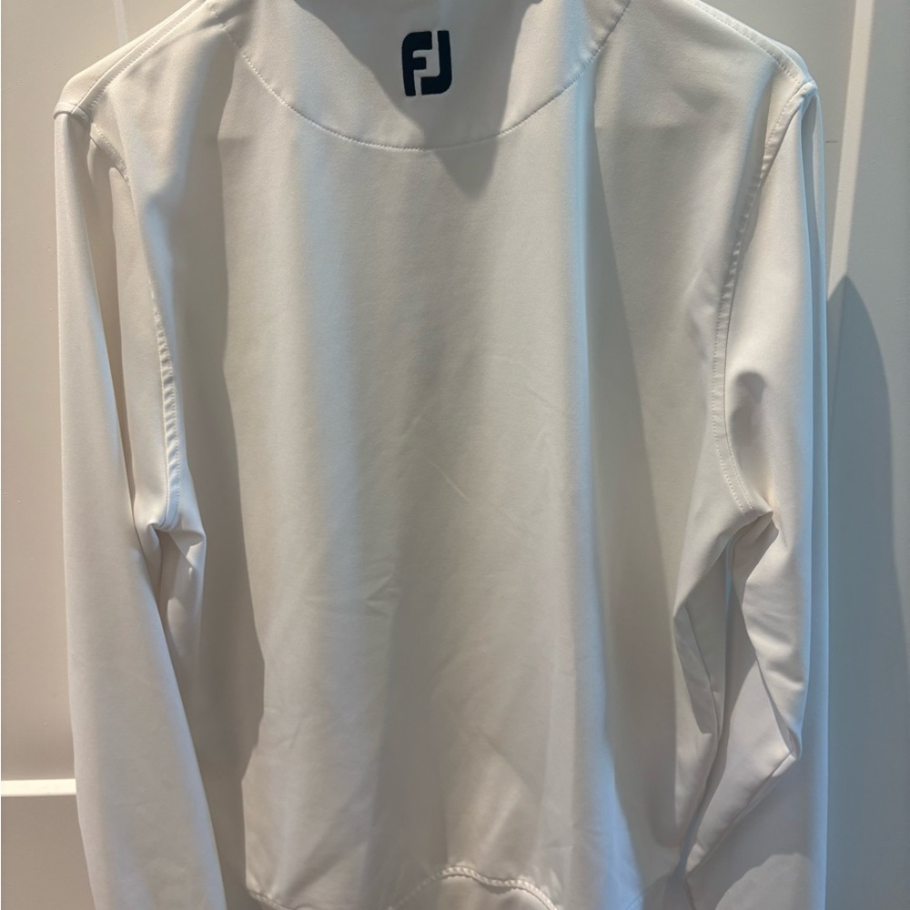 FootJoy White Quarter-Zip - Picture 3 of 7